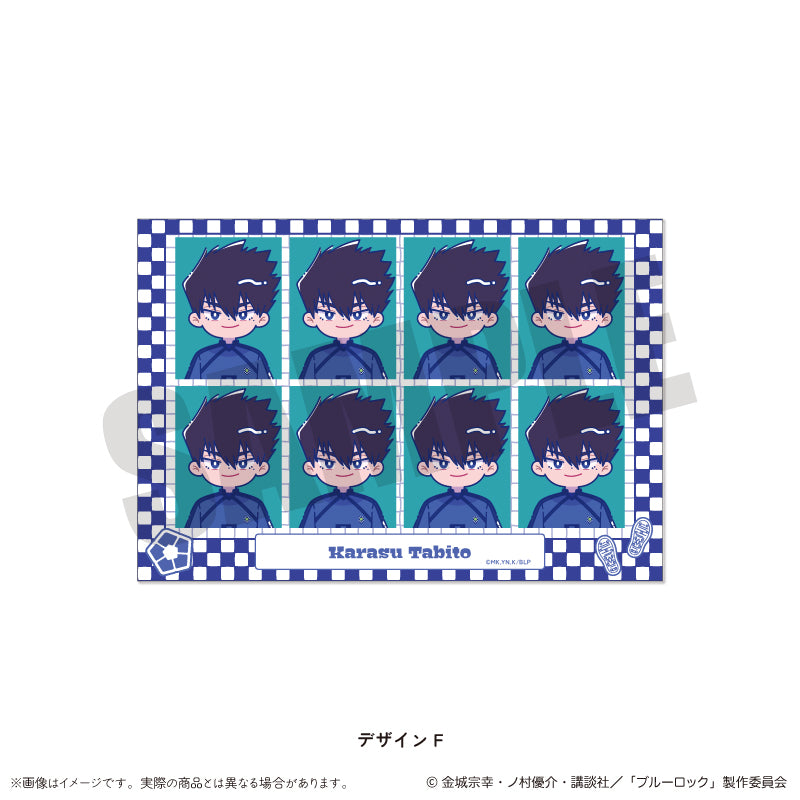 (Goods - Sticker) TV Anime - Blue Lock ID Card Photo Style Sticker Nyu~toro Vol.1 F Tabito Karasu