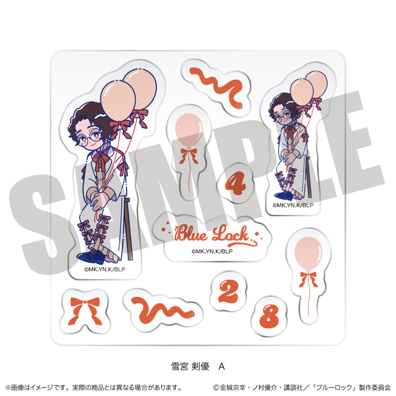 (Goods - Sticker) Blue Lock Custom Sticker Sheet Nyu~toro Kenyu Yukimiya Birthday A