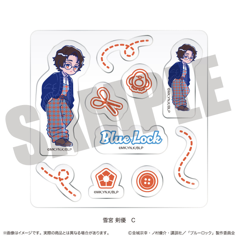 (Goods - Sticker) Blue Lock Custom Sticker Sheet Nyu~toro Kenyu Yukimiya Birthday C