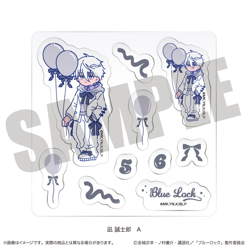 (Goods - Sticker) Blue Lock Custom Sticker Sheet Nyu~toro Seishiro Nagi Birthday A