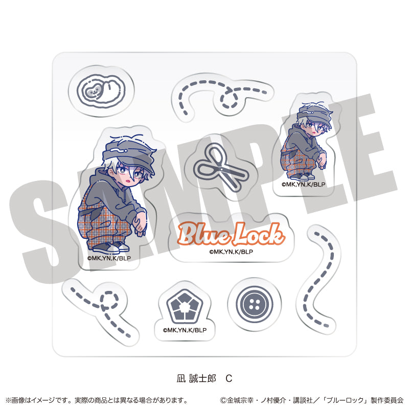 (Goods - Sticker) Blue Lock Custom Sticker Sheet Nyu~toro Seishiro Nagi Birthday C