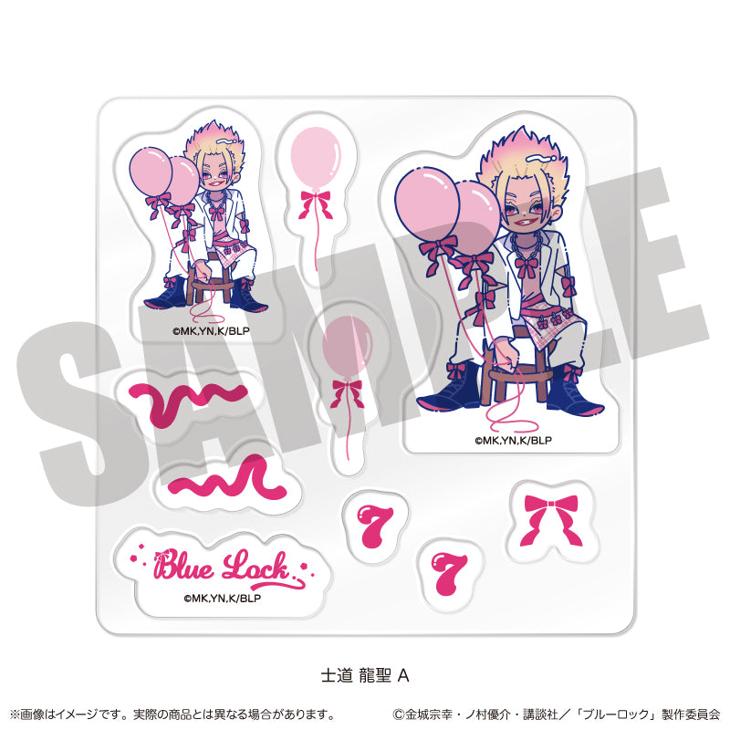 (Goods - Sticker) TV Anime Blue Lock Custom Sticker Sheet Nyu~toro Ryusei Shido Birthday  A