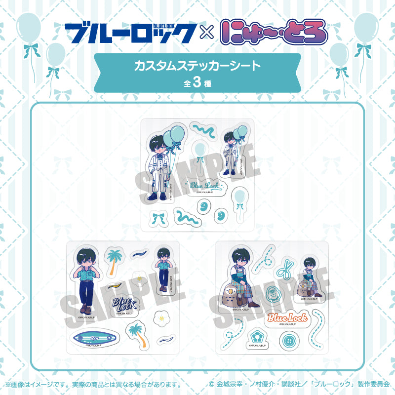 (Goods - Sticker) Blue Lock Custom Sticker Sheet Newtoro Rin Itoshi Birthday C