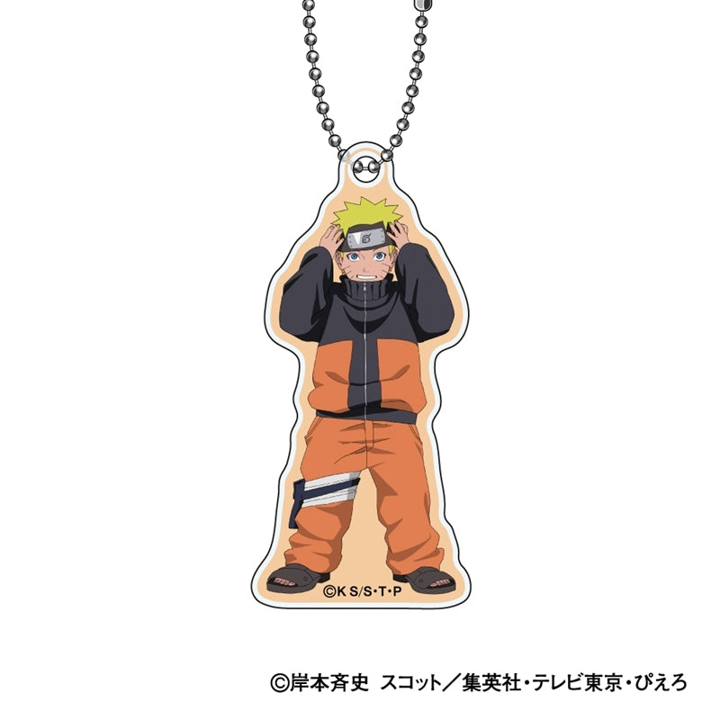 (1BOX=12)(Goods - Keychain) NARUTO Shippuden Trading Acrylic Keychain Chiisaku Nachatta (Turned into Kids) Ver. (animate Advance Sales)