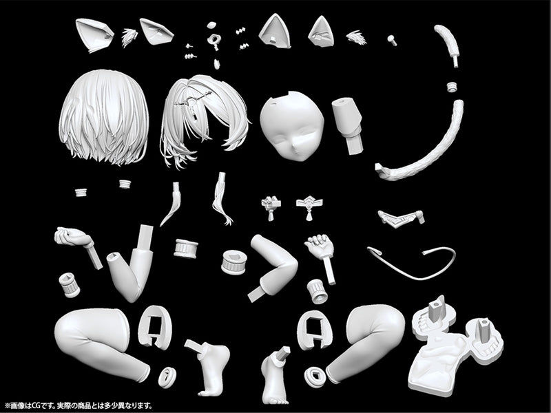 (Figure - Kit) Tanned Catgirl Mau 1/6 Scale Unpainted Garage Kit