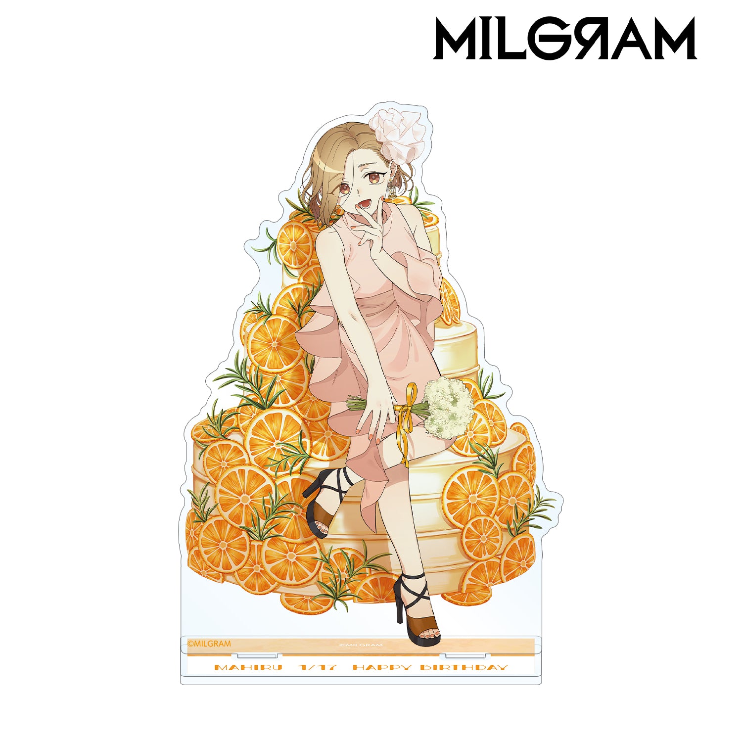 (Goods - Stand Pop) MILGRAM BIG Acrylic Stand Birthday Ver. Feat. Exclusive Art Mahiru