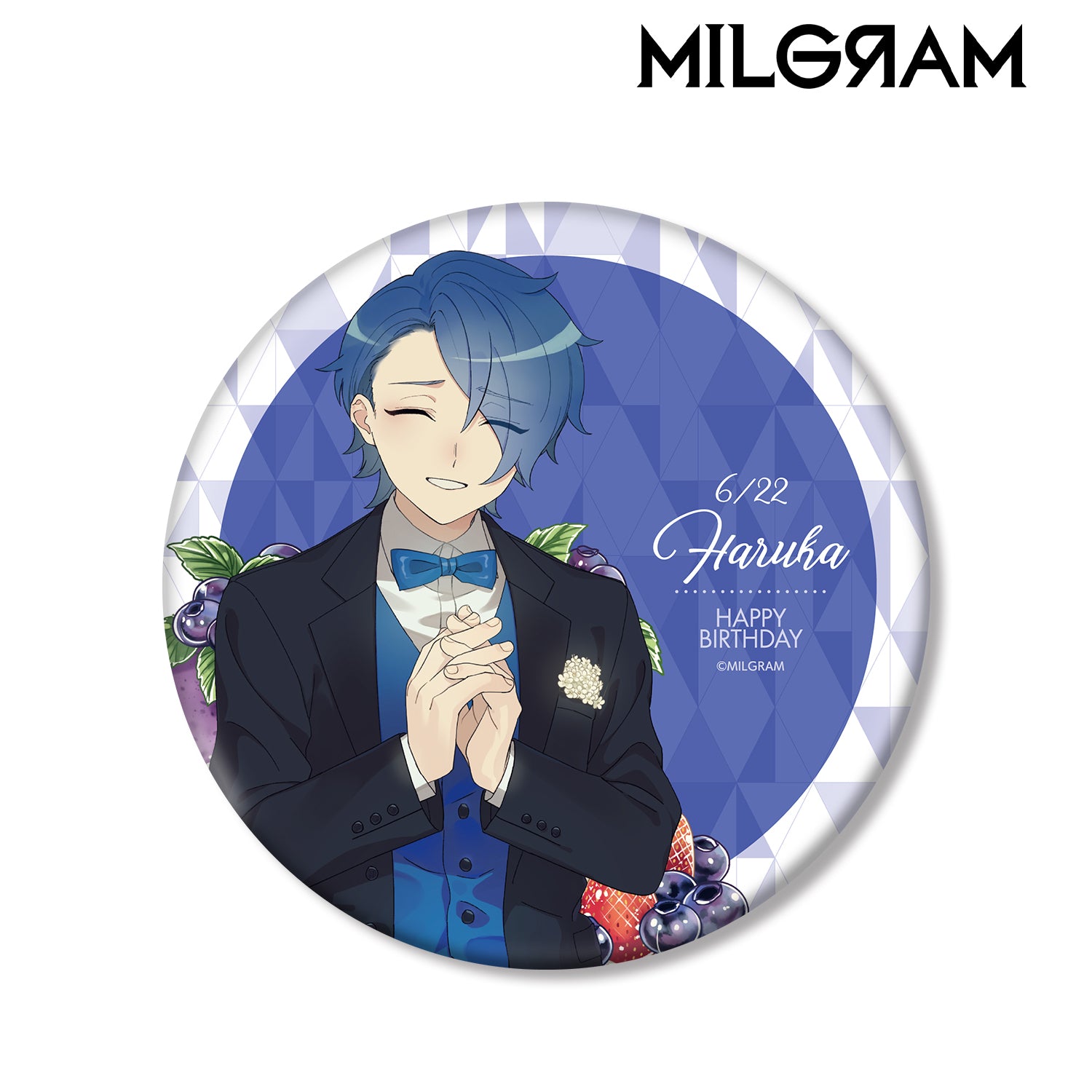 (Goods - Badge) MILGRAM Exclusive Art Haruka Birthday Ver. BIG Button Badge