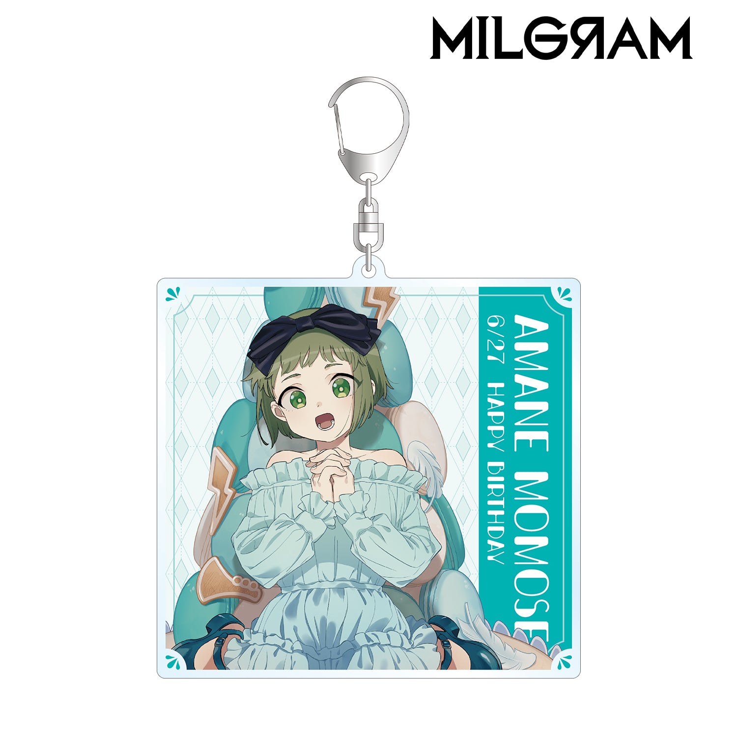 (Goods - Key Chain) MILGRAM BIG Acrylic Key Chain Birthday Ver. Feat. Exclusive Art Amane