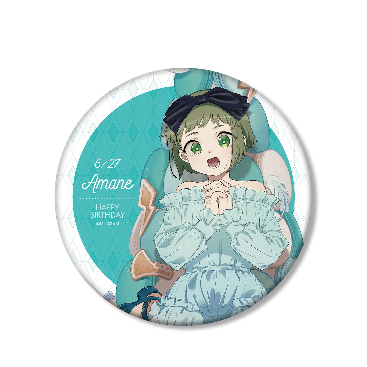 (Goods - Badge) MILGRAM Exclusive Art Amane Birthday Ver. BIG Button Badge