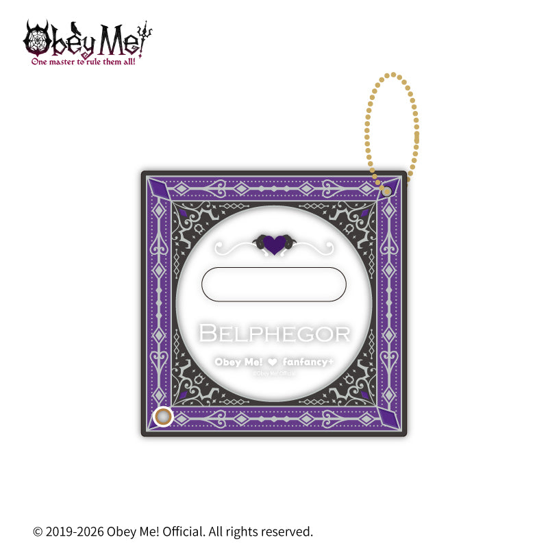 (Goods - Button Badge Cover) Obey Me! x fanfancy + Button Badge Acrylic Frame Belphegor