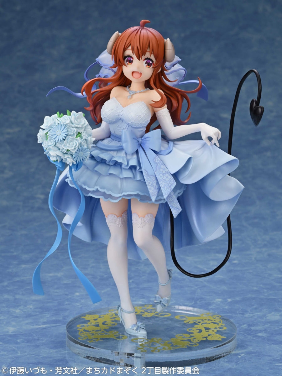 (Bishojo Figure) TV Anime The Demon Girl Next Door 2-Chome Shadow Mistress Yuko Wedding Ver. 1/7 Completed Figure