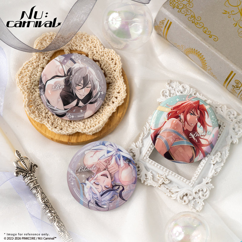 (Goods - Button Badge) NU: Carnival Birthday Blessing Series - Shimmering Round Badge - Rei