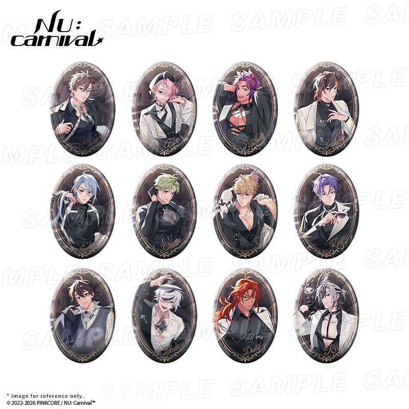 [※Blind](Goods - Badge) NU: Carnival Neon Carnival -The 4th anniversary- Reflective Oval Badge (12 random styles)