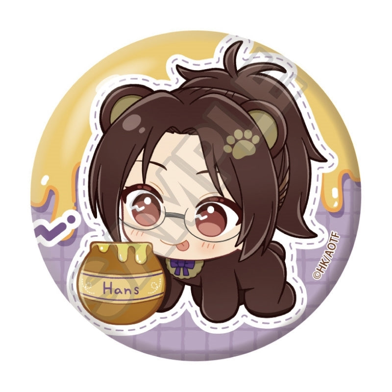 (Goods - Badge) Attack on Titan Nui Piece Friends Harapeko Kuma Button Badge Hange Zoe