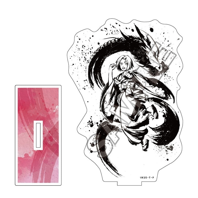 (Goods - Acrylic Stand) Naruto: Shippuden TV Anime Ryuubokuryuu Flowing Ink Dragon Acrylic Stand Sakura Haruno (animate Advance Sales)