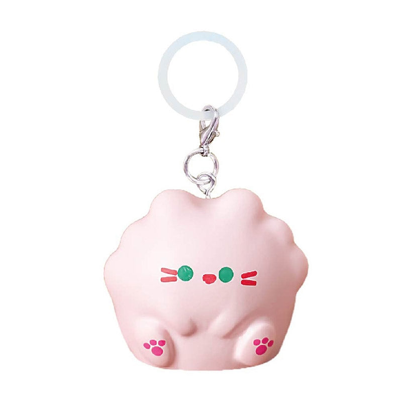 (Goods - Charm) Non-Chara Mejirushi Mascot Charm Pink Cat