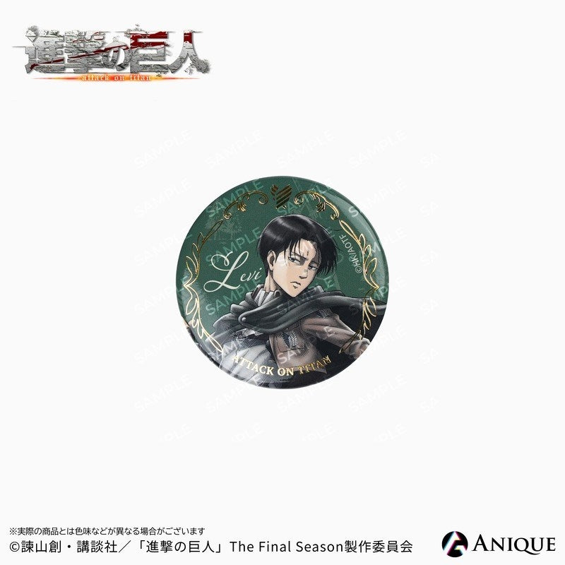 (1BOX=8)(Goods - Badge) Attack on Titan Exclusive Art (Cavalry) Trading Foil-stamped Button Badge (8 Types Total)