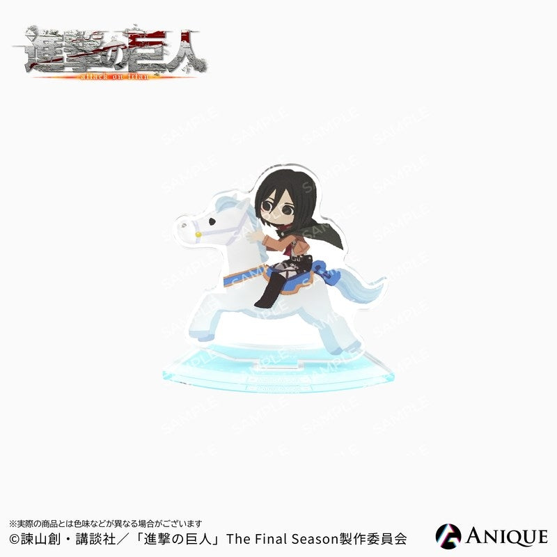 (1BOX=6)(Goods - Acrylic Stand) Attack on Titan Exclusive Chibi Art (Cavalry/Art by Hyogonosuke) Trading Acrylic Stand (6 Types Total)