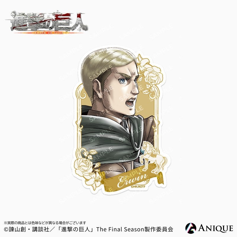 (Goods - Sticker) Attack on Titan Exclusive Art (Cavalry) Erwin Die-cut Sticker