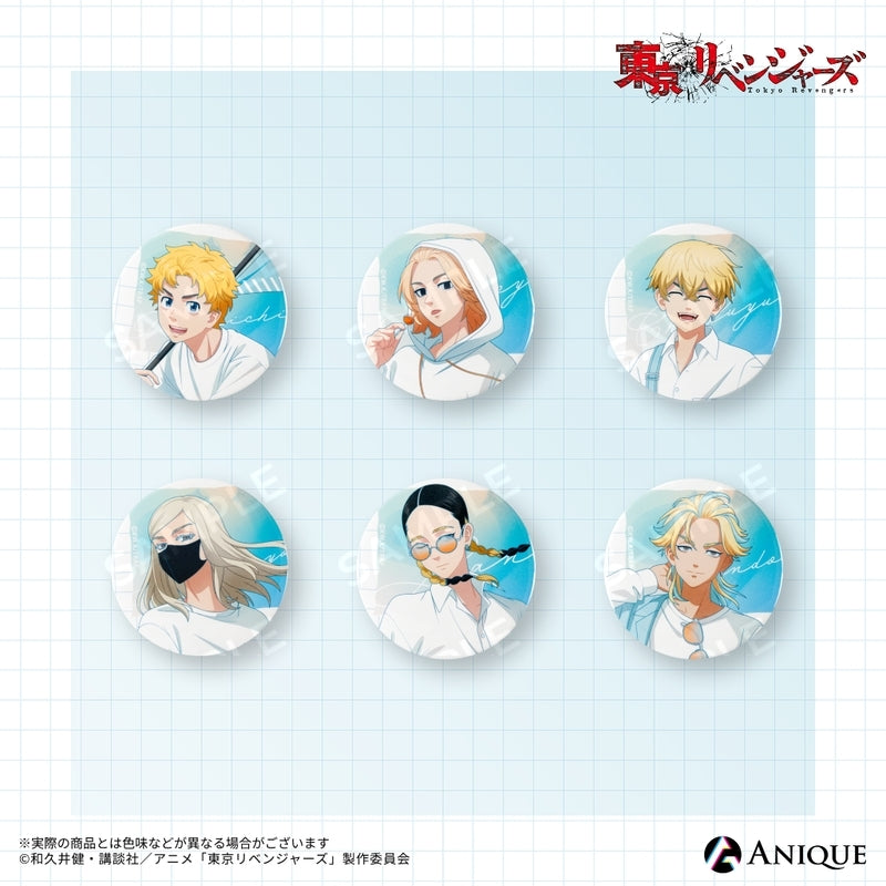 (1BOX=6)(Goods - Badge) Tokyo Revengers (Rooftop) Trading Button Badge (6 Types)