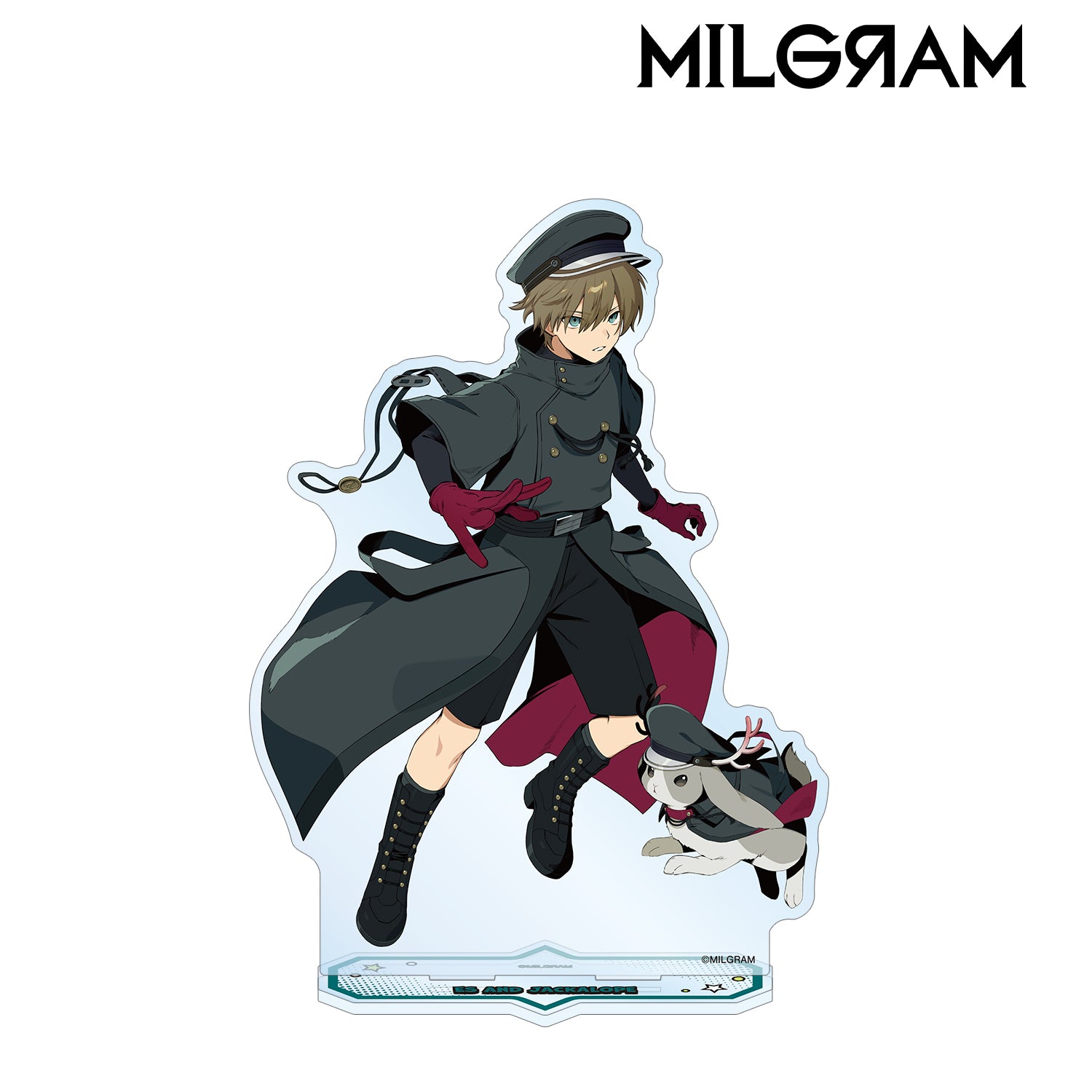 (Goods - Acrylic Stand) MILGRAM Exclusive Art Es & Jackalope American Comics Style ver. BIG Acrylic Stand