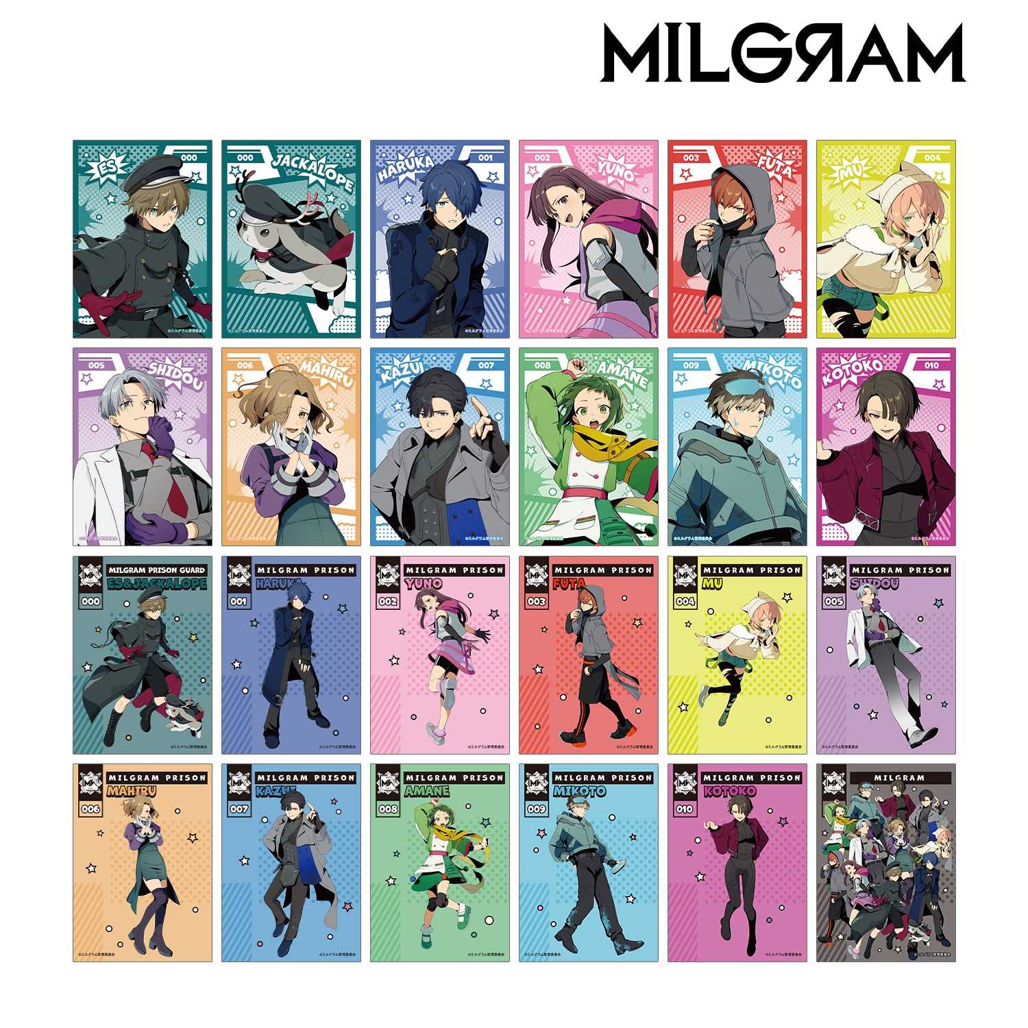 (1BOX=24)(Goods - Bromide) MILGRAM Exclusive Art American Comics Style ver. Trading Bromide