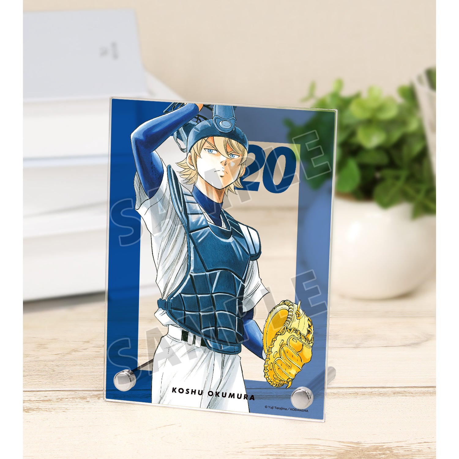 (Goods - Ornament) Ace of Diamond actⅡ Koushuu Okumura A6 Acrylic Panel