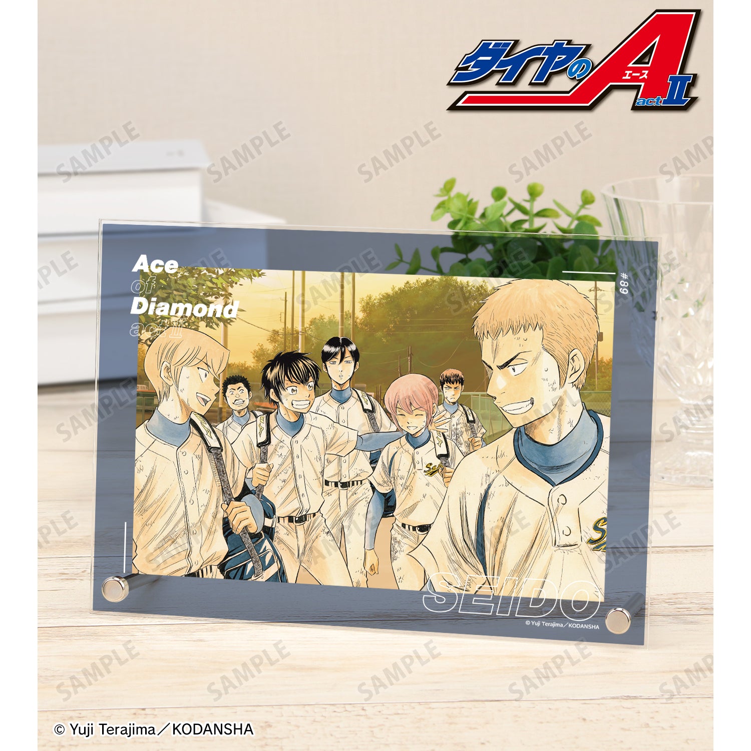 (Goods - Ornament) Ace of Diamond actⅡ Ch. 89 Color Art A5 Acrylic Panel