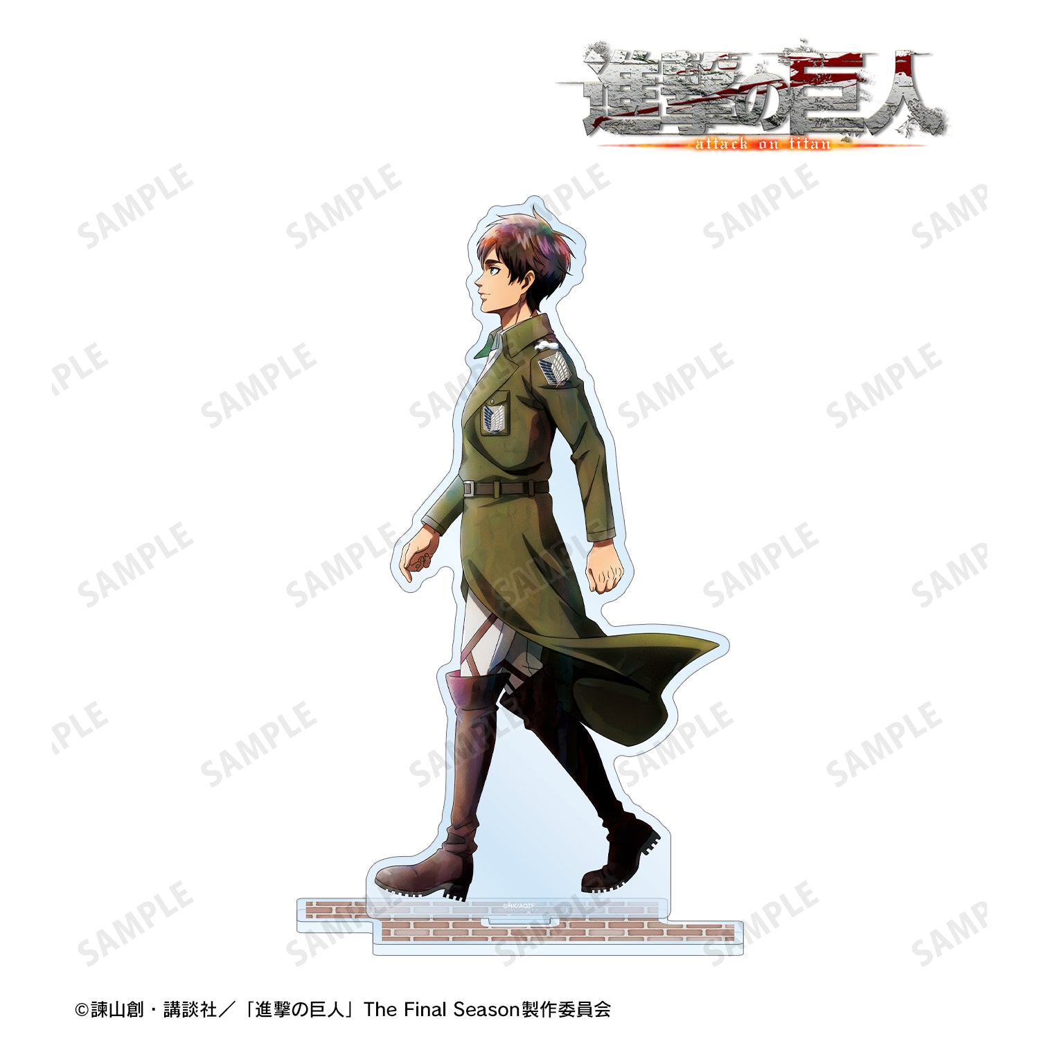 (Goods - Acrylic Stand) Attack on Titan Exclusive Art Eren Winter Stroll/Coloring ver. BIG Acrylic Stand