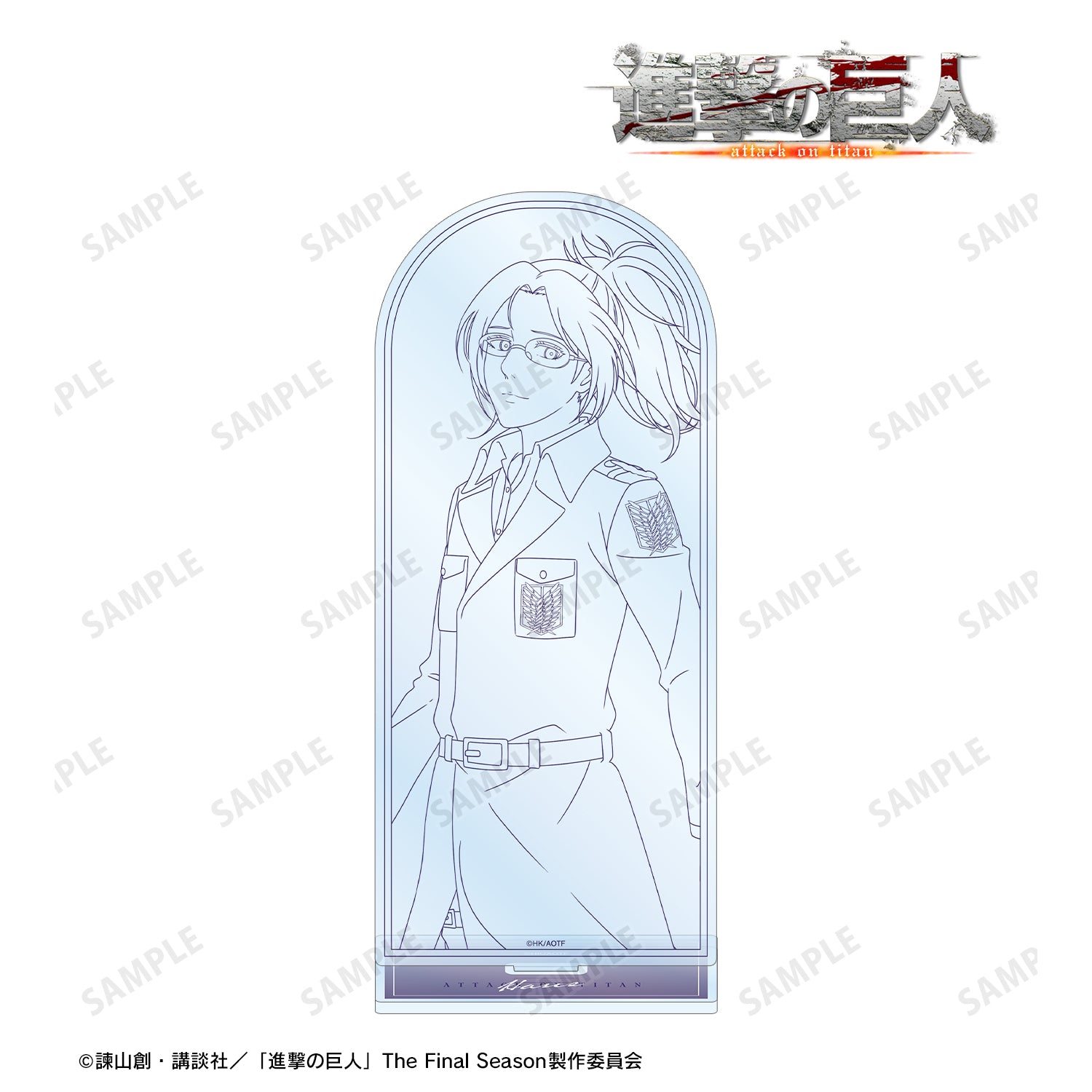 (Goods - Acrylic Stand) Attack on Titan Exclusive Art Hange Winter Stroll/Line Drawing ver. BIG Acrylic Stand