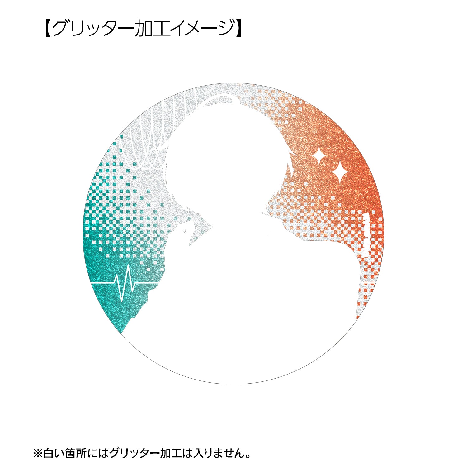 (Goods - Badge) MILGRAM Exclusive Art Es MILGRADIOver. 75mm Glitter Button Badge