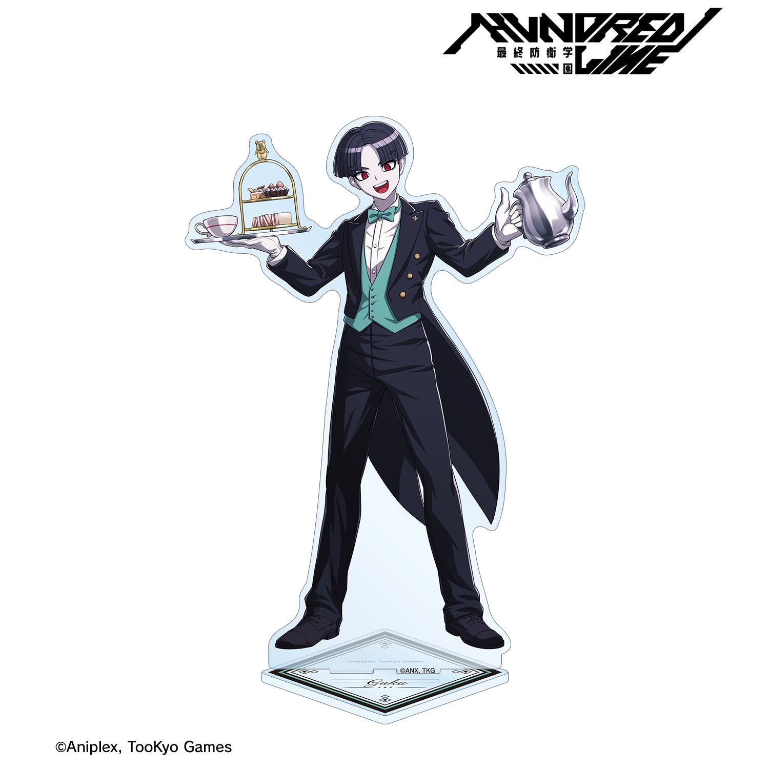 (Goods - Acrylic Stand) THE HUNDRED LINE - LAST DEFENSE ACADEMY Exclusive Art Gaku Maruko Butler ver. Large Acrylic Stand