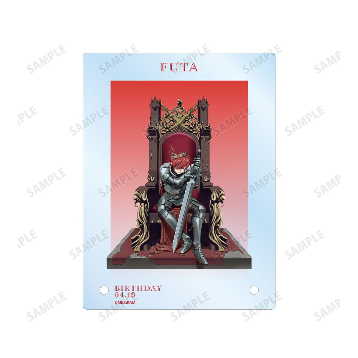 (Goods - Ornament) MILGRAM Exclusive Art Fuuta Birthday ver. Vol.3 A6Acrylic Panel