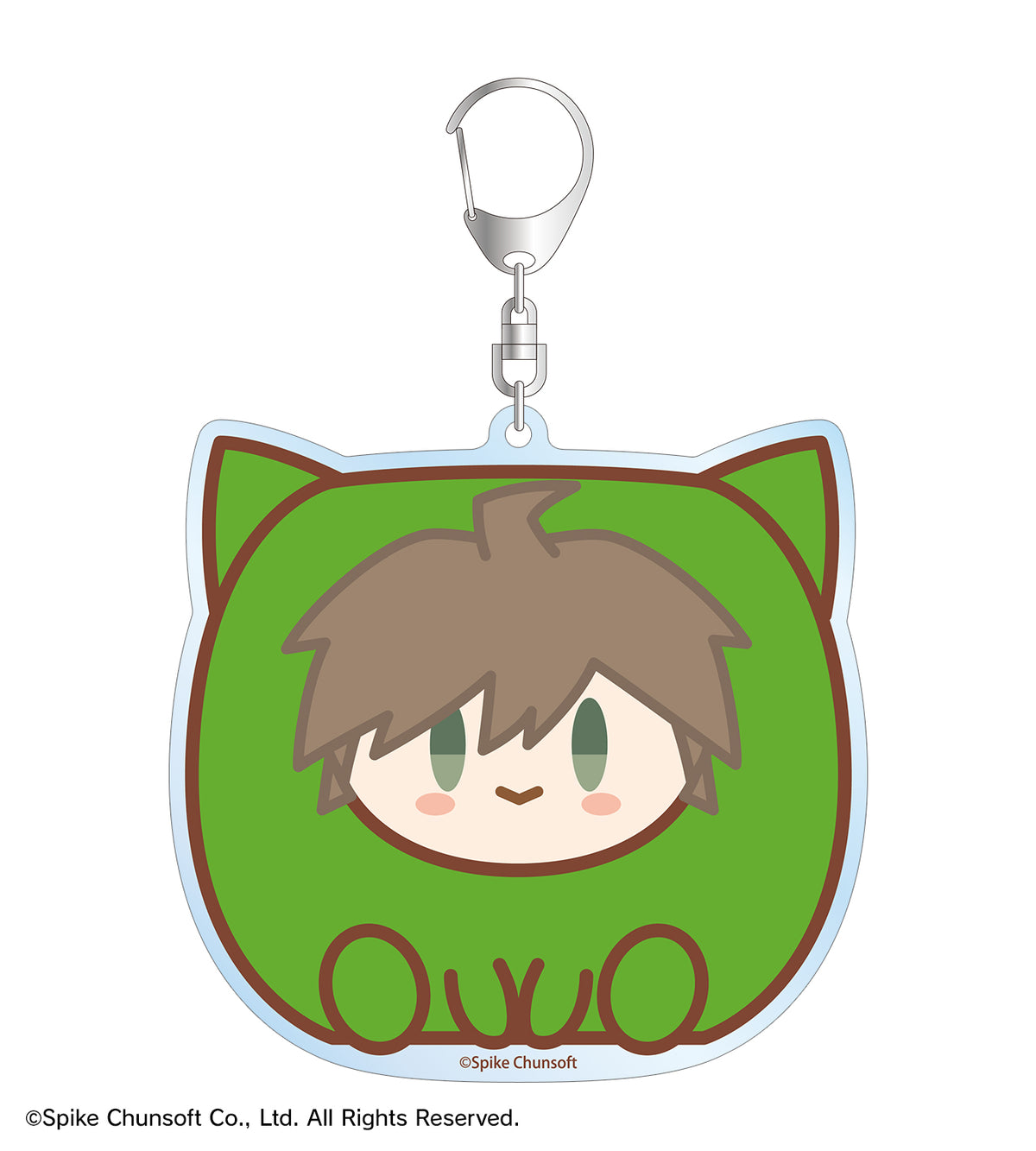 (Goods - Key Chain) Danganronpa Series Makoto Naegi Kemocube BIG Acrylic Key Chain