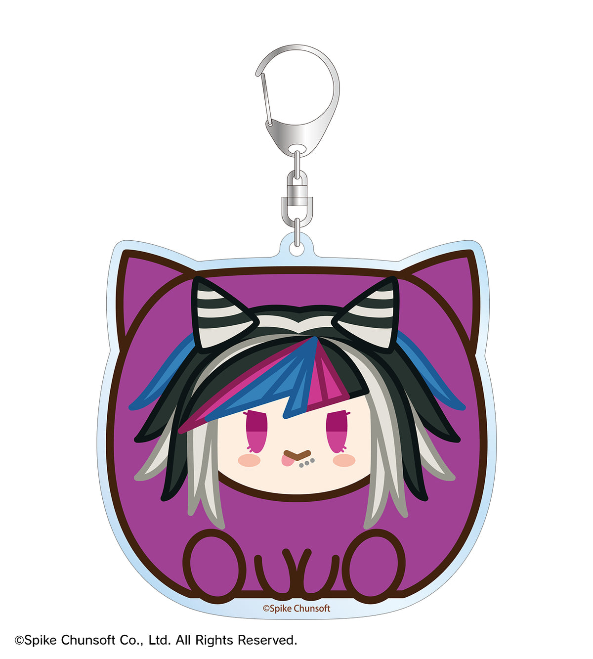 (Goods - Key Chain) Danganronpa Series Ibuki Mioda Kemocube BIG Acrylic Key Chain