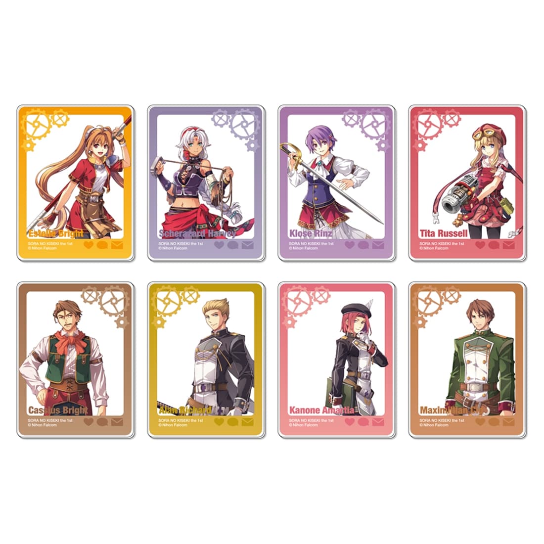 (1BOX=8)(Goods - Card) Trails in the Sky 1st Chapter & Nihon Falcom 45th Anniversary Tradable Acrylic Card Ver.A