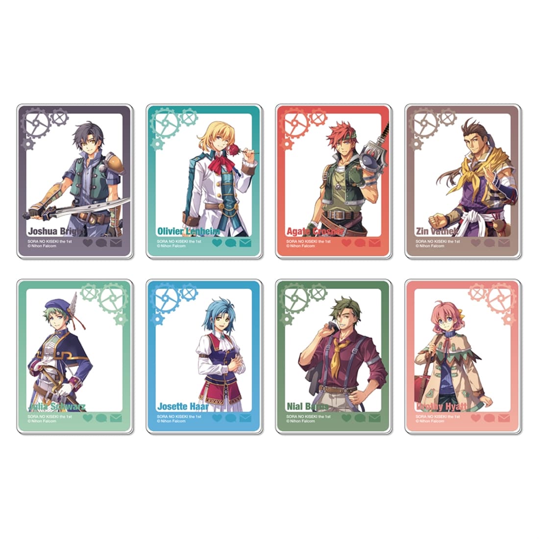 (1BOX=8)(Goods - Card) Trails in the Sky 1st Chapter & Nihon Falcom 45th Anniversary Tradable Acrylic Card Ver.B