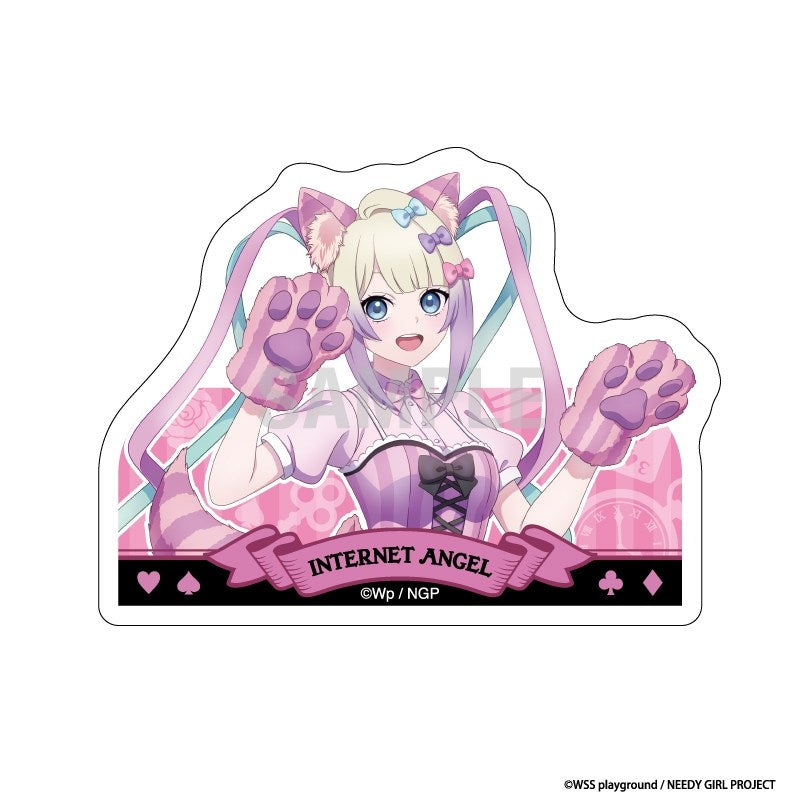 (Goods - Clip) NEEDY GIRL OVERDOSE Acrylic Memo Clip OMGkawaiiAngel Cheshire Cat ver