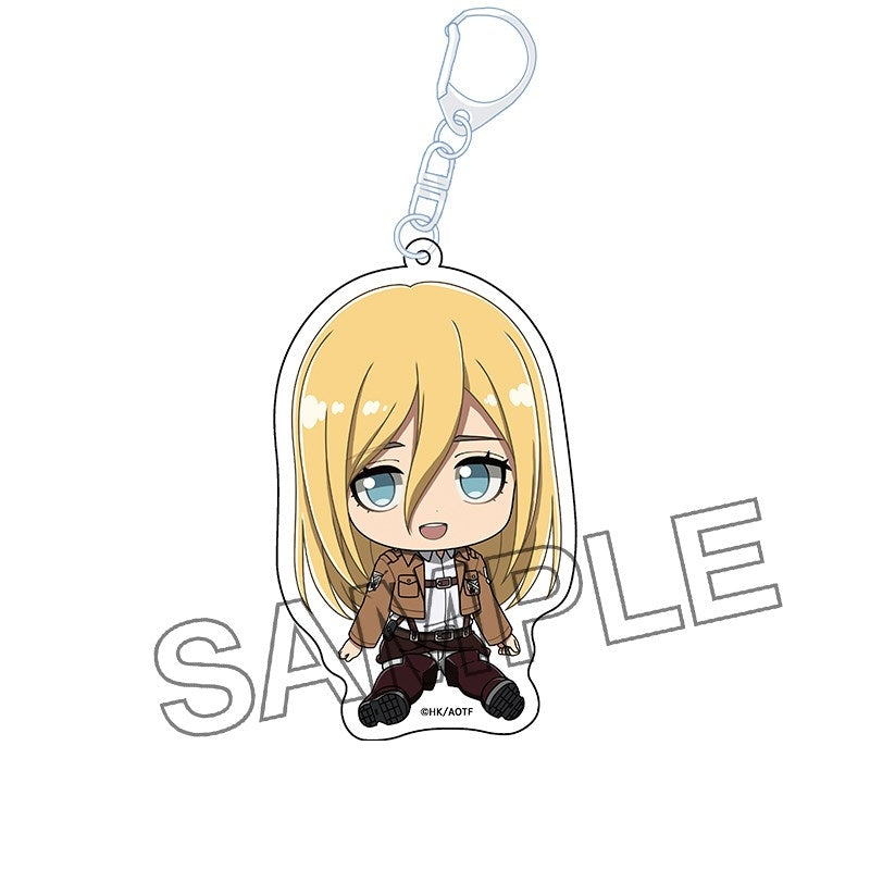 (Goods - Keychain) TV Anime Attack on Titan Petanko Acrylic Keychain vol. 2 Christa