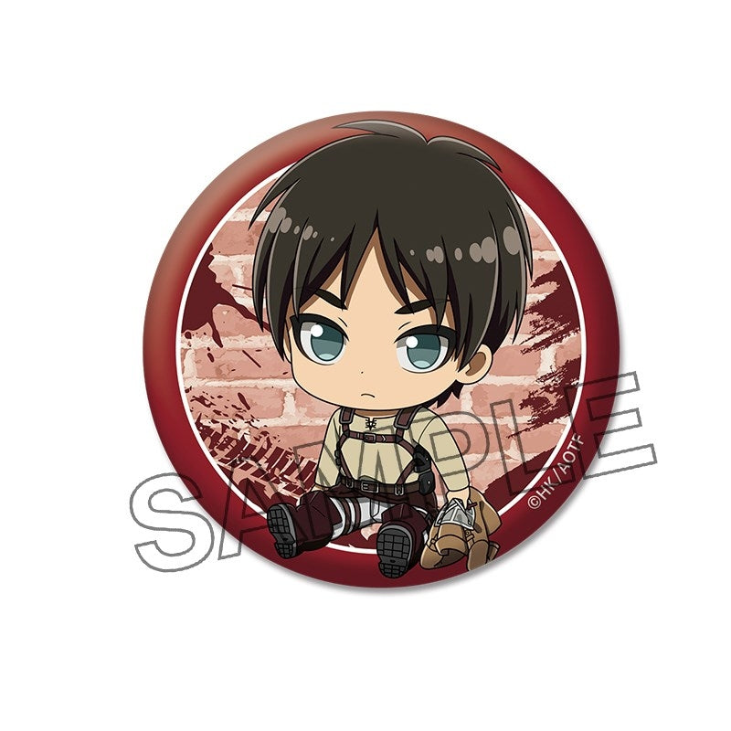 (Goods - Badge) TV Anime Attack on Titan Petanko Button Badge vol. 2 Eren