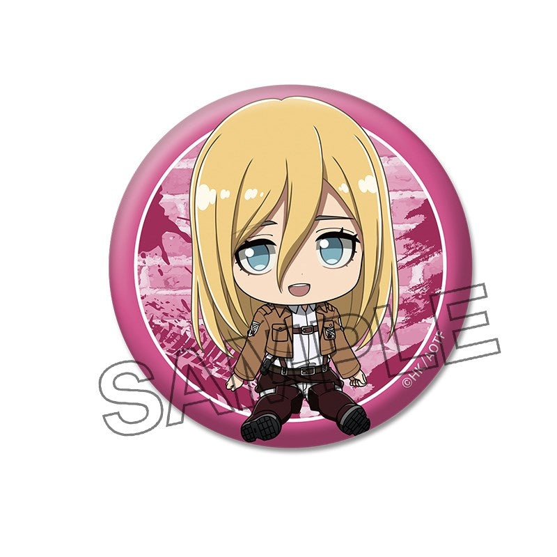 (Goods - Badge) TV Anime Attack on Titan Petanko Button Badge vol. 2 Christa