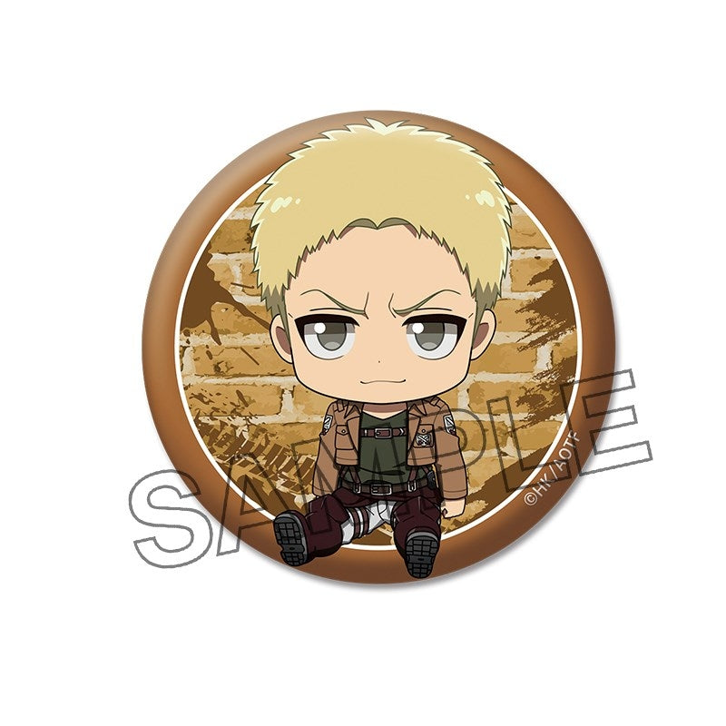 (Goods - Badge) TV Anime Attack on Titan Petanko Button Badge vol. 2 Reiner