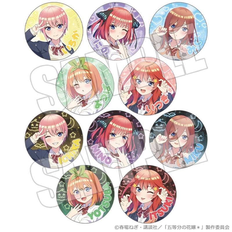 [※Blind](Goods - Badge) The Quintessential Quintuplets* Trading Button Badge - Trick or Heart