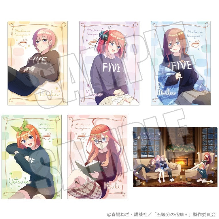 [※Blind](Goods - Clear File) The Quintessential Quintuplets* Trading Clear File - Silent Time by the Fireplace