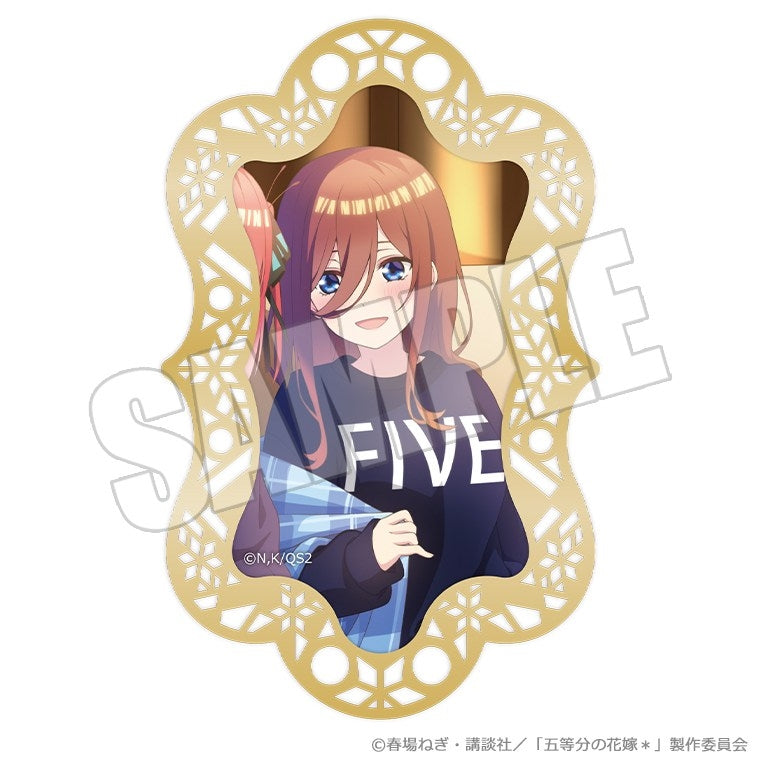 (Goods - Bookmark) The Quintessential Quintuplets* Metal Bookmark - Silent Time by the Fireplace Miku
