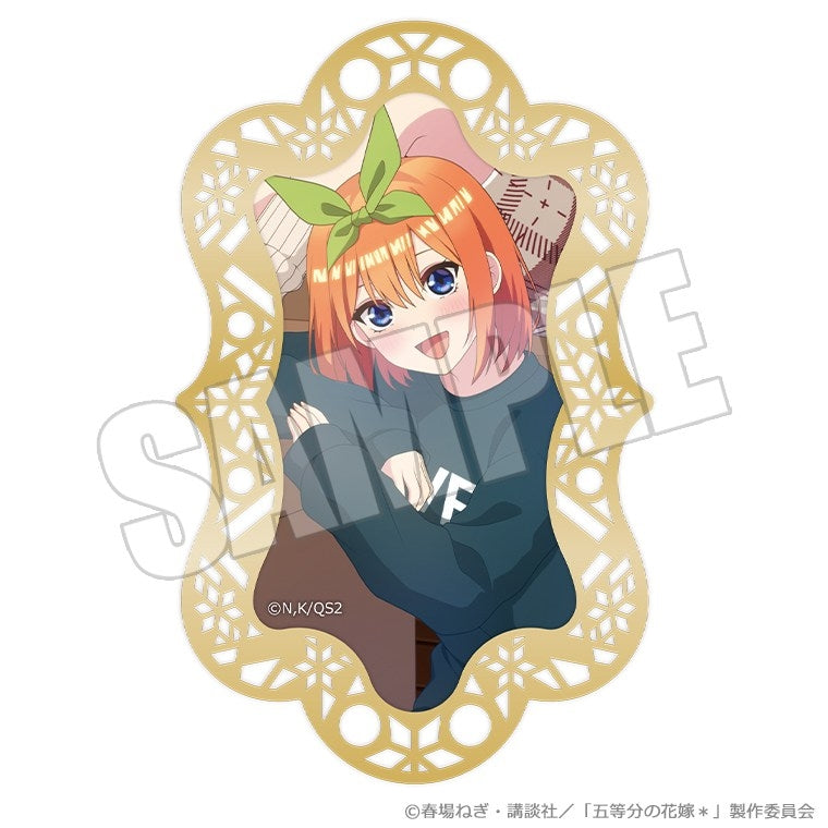 (Goods - Bookmark) The Quintessential Quintuplets* Metal Bookmark - Silent Time by the Fireplace Yotsuba