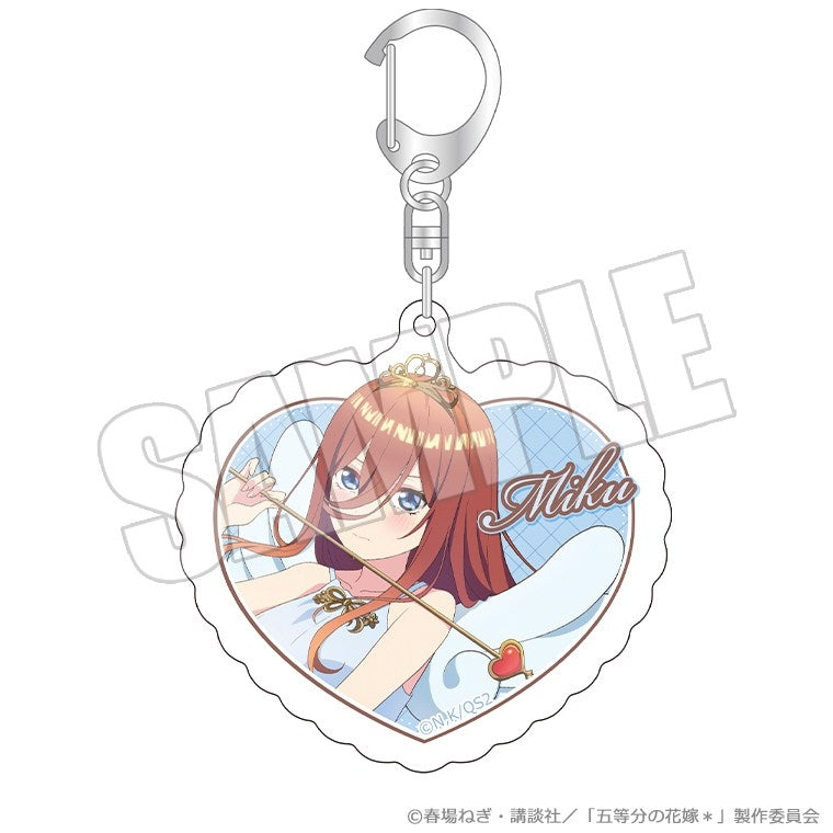 (Goods - Keychain) The Quintessential Quintuplets* Heart-Shaped Acrylic Keychain - Valentine Bullet Miku