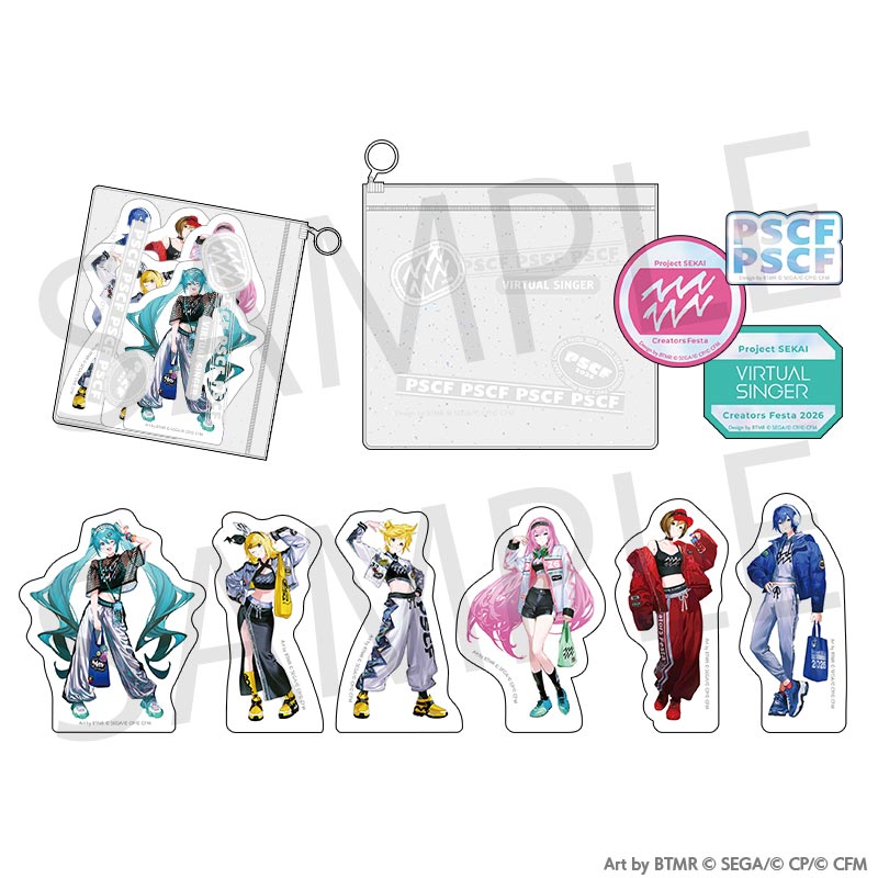 (Goods - Sticker) Hatsune Miku: Colorful Stage! Creators Festa 2026 Sticker Set w/Pouch [VIRTUAL SINGER]
