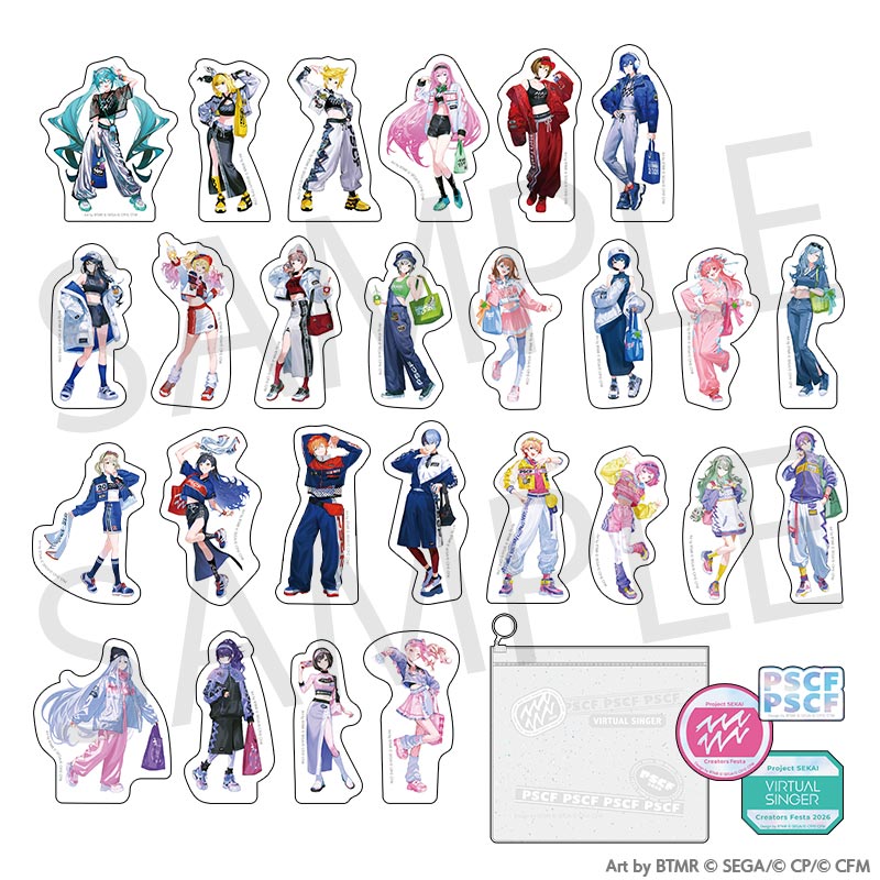 (Goods - Sticker) Hatsune Miku: Colorful Stage! Creators Festa 2026 Sticker Set w/Pouch [Leo/need]