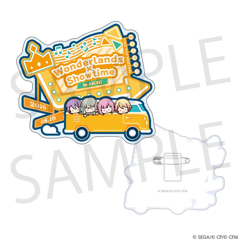 (Goods - Badge) Hatsune Miku: Colorful Stage! Project SEKAI Unit Fan Meeting Acrylic Badge [Wonderlands x Showtime]